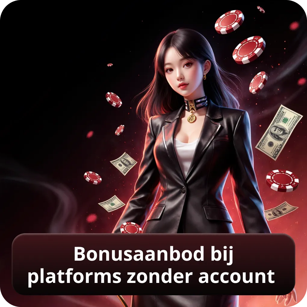 Bonusaanbod bij platforms zonder account